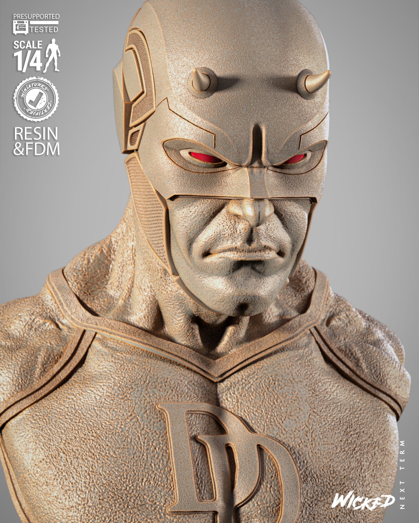 Wicked Movies Daredevil Portrait Bust Sculpture