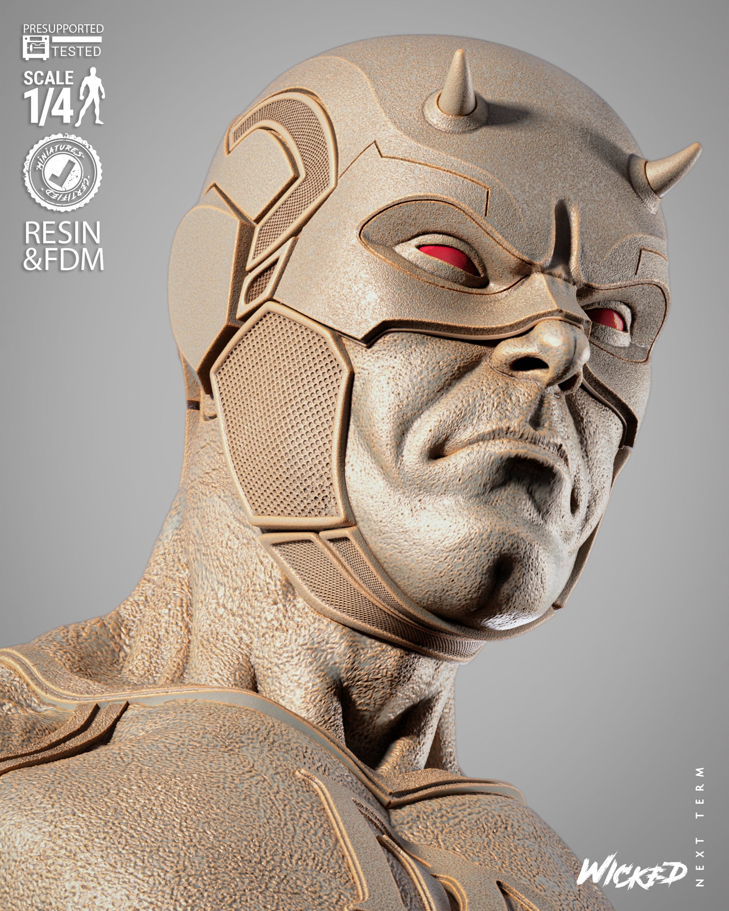 Wicked Movies Daredevil Portrait Bust Sculpture