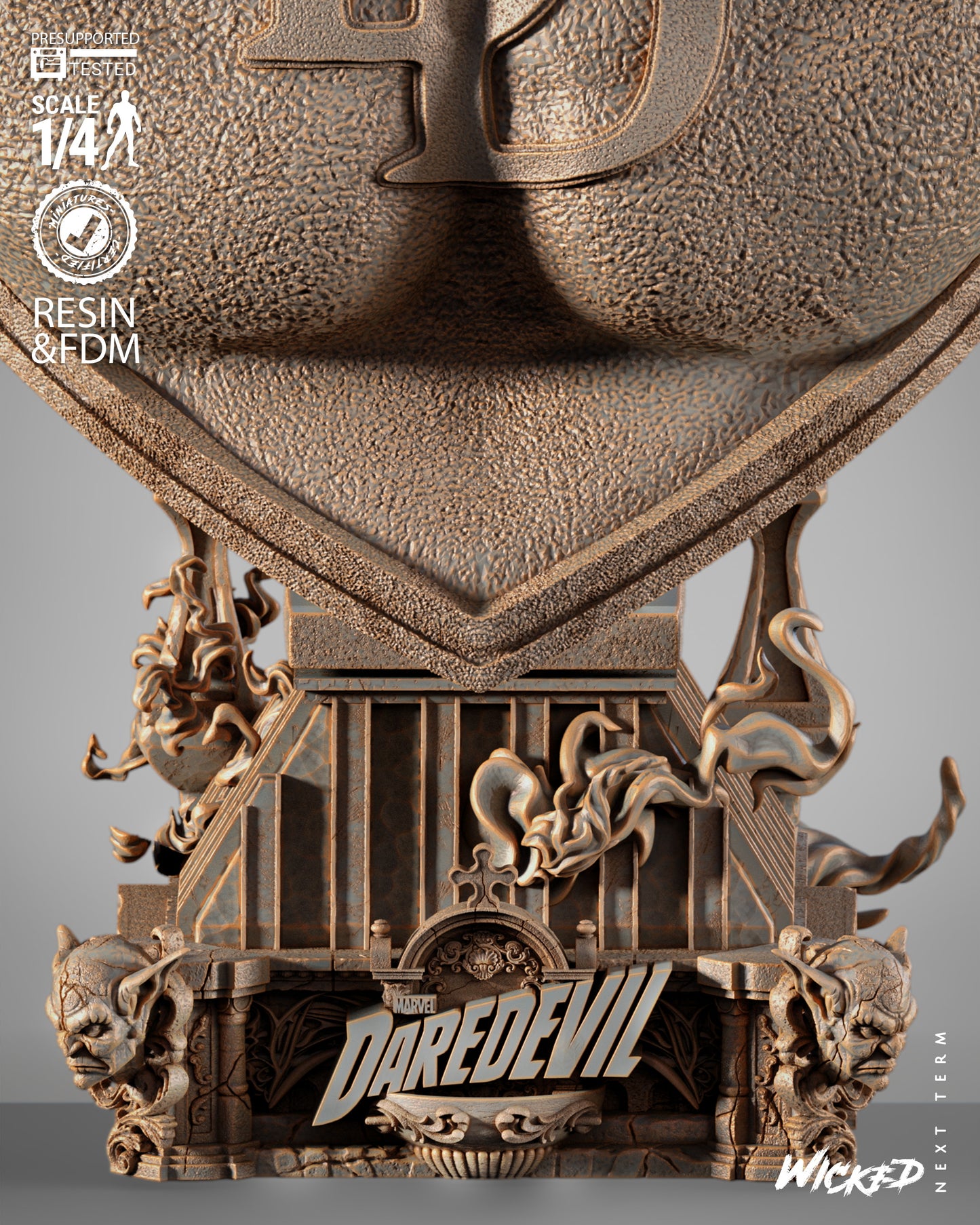 Wicked Movies Daredevil Portrait Bust Sculpture