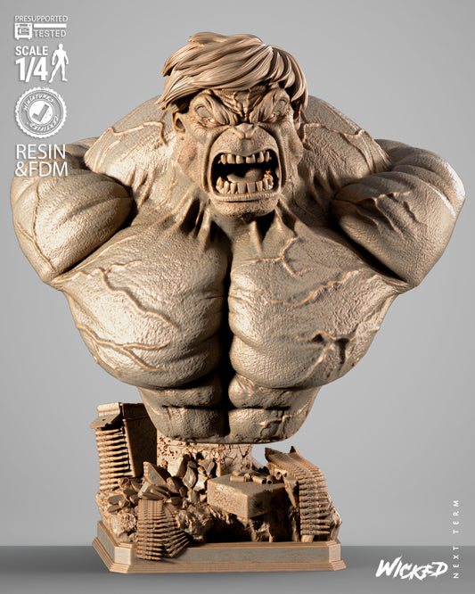 Wicked Marvel Hulk 1:4 2025 Portrait Bust Sculpture