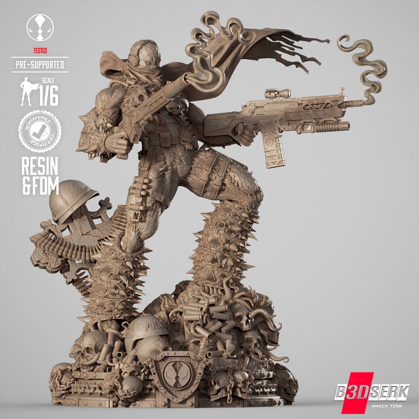 Commando Spawn Figure Sculpture 1:4