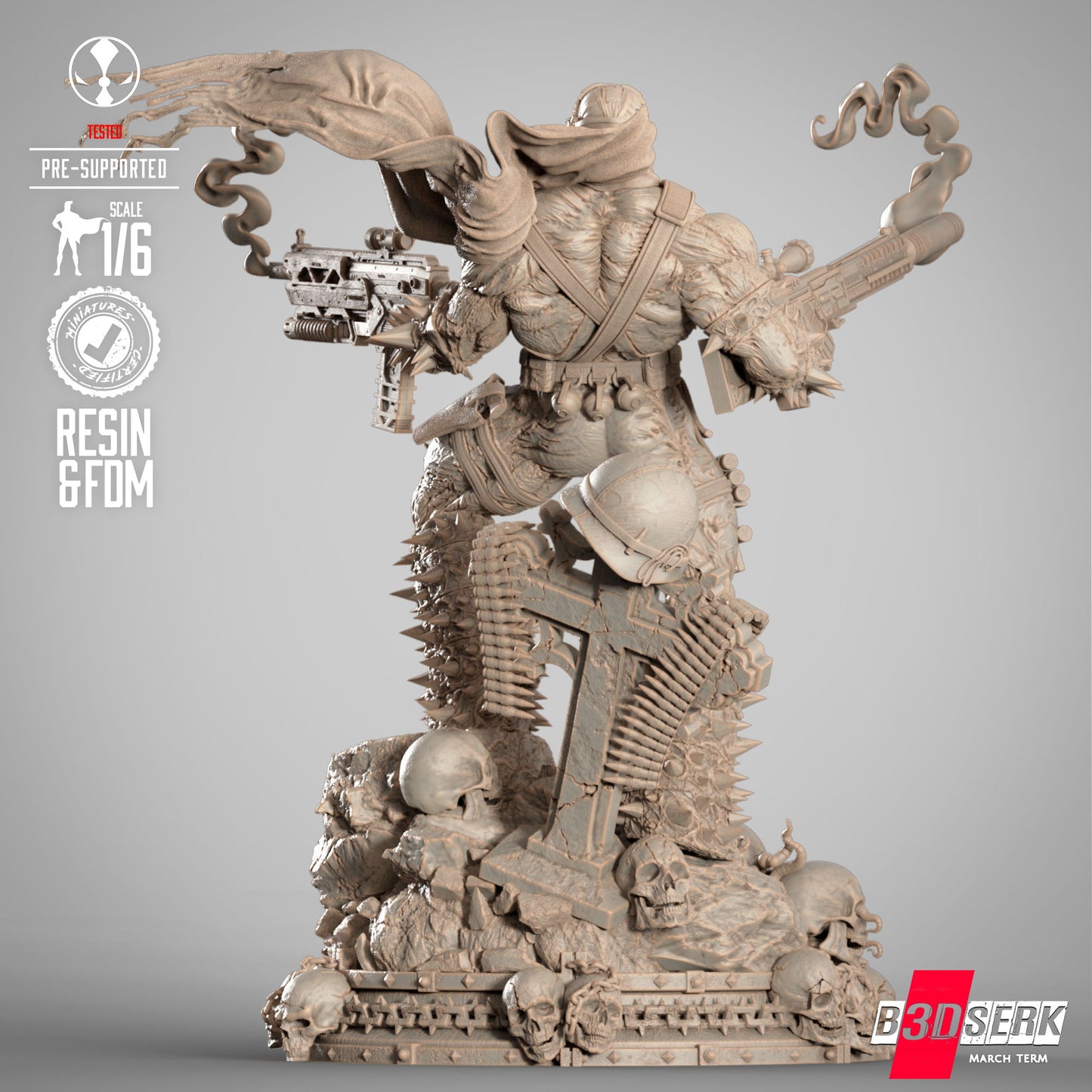 Commando Spawn Figure Sculpture 1:4