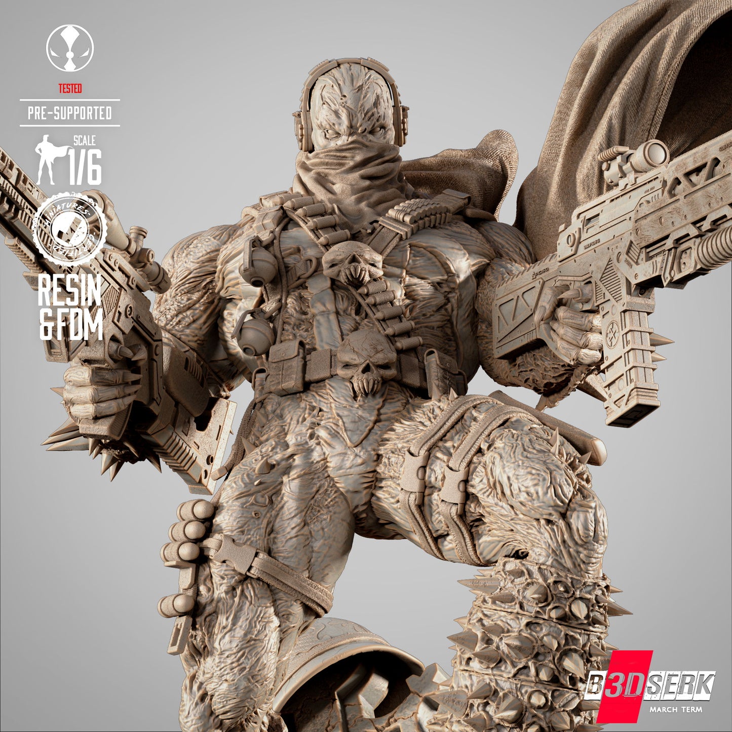 Commando Spawn Figure Sculpture 1:4
