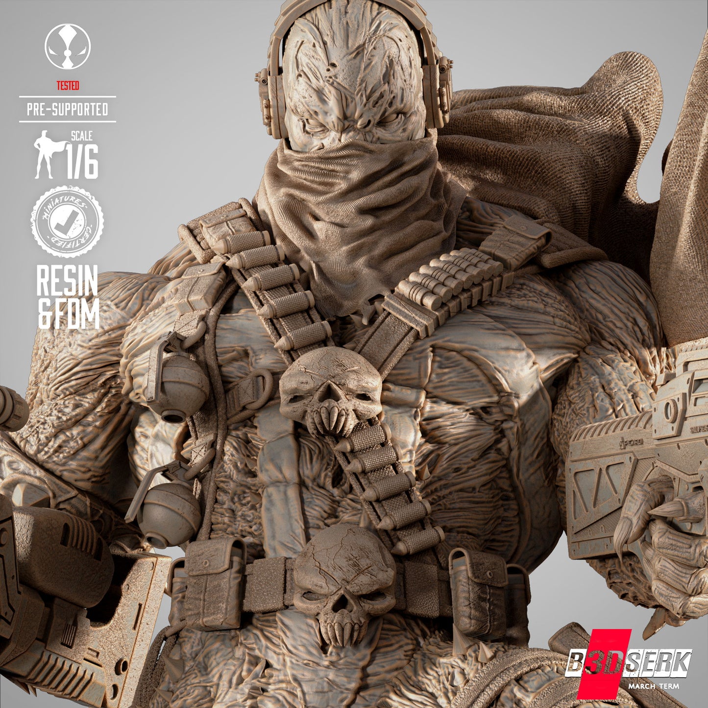 Commando Spawn Figure Sculpture 1:4