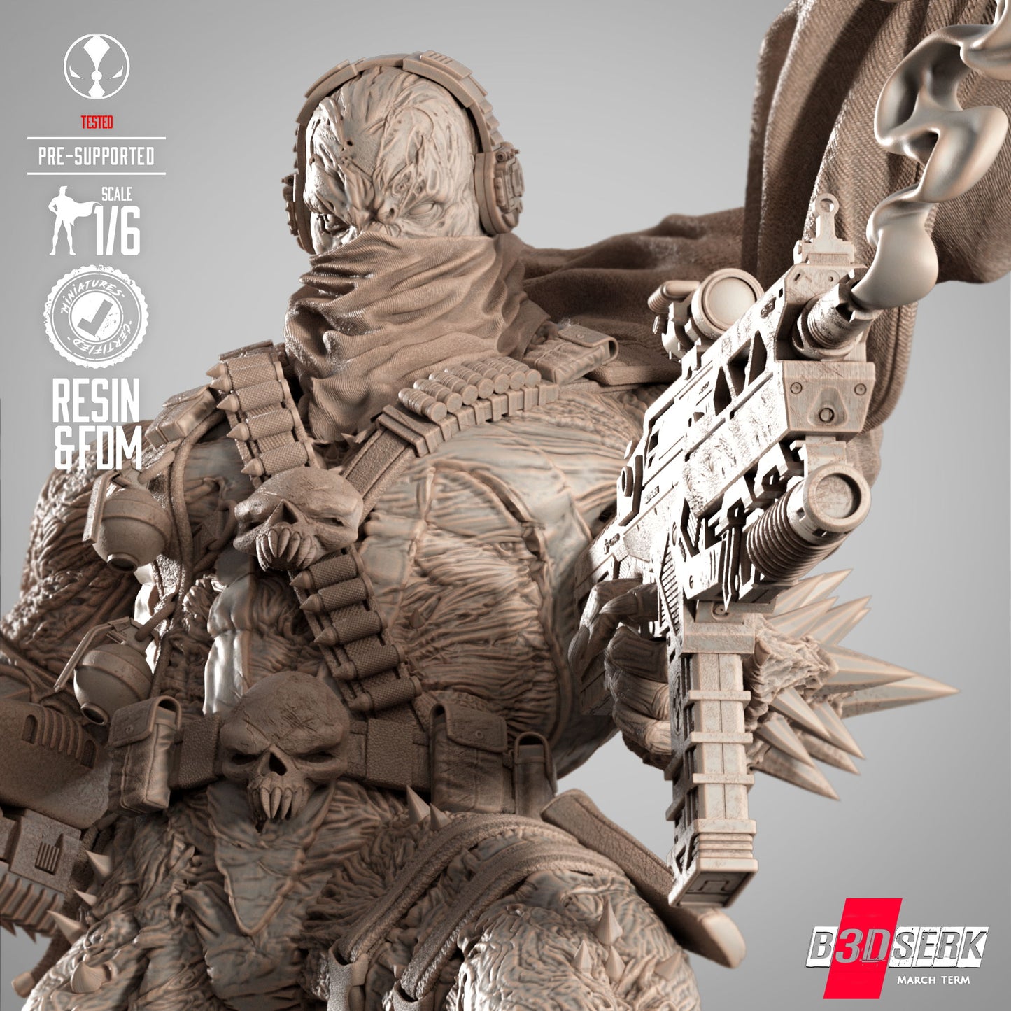 Commando Spawn Figure Sculpture 1:4