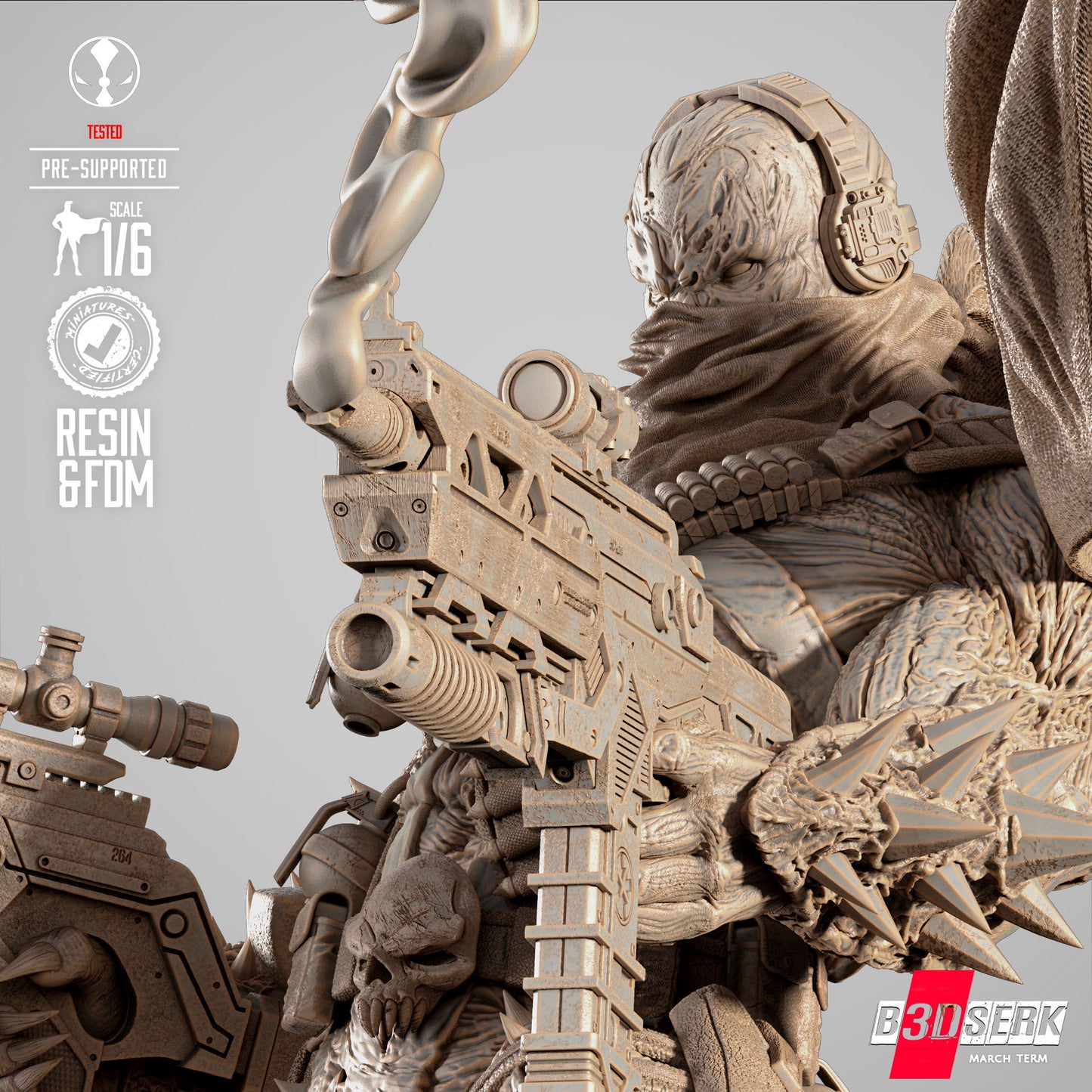 Commando Spawn Figure Sculpture 1:4