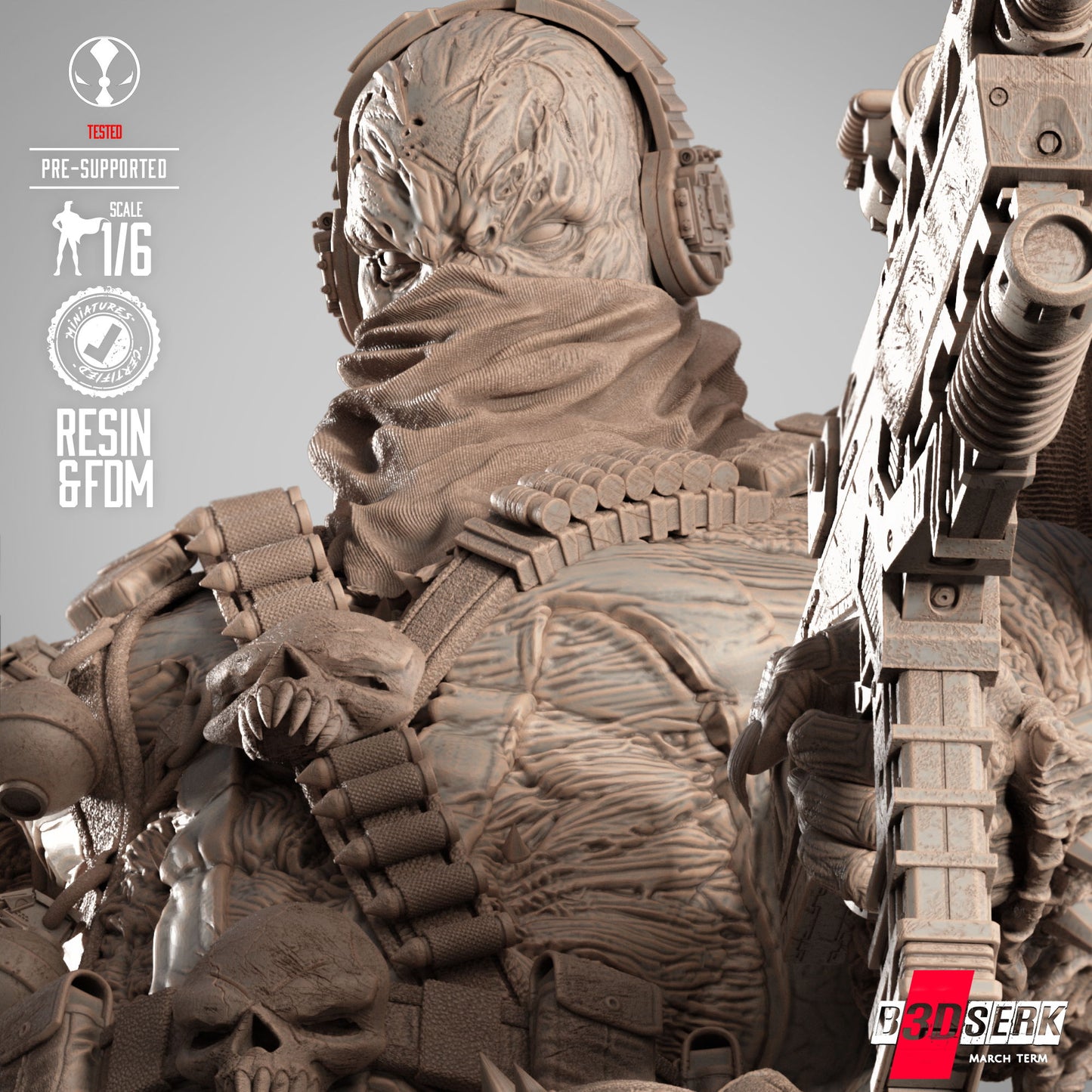Commando Spawn Figure Sculpture 1:4