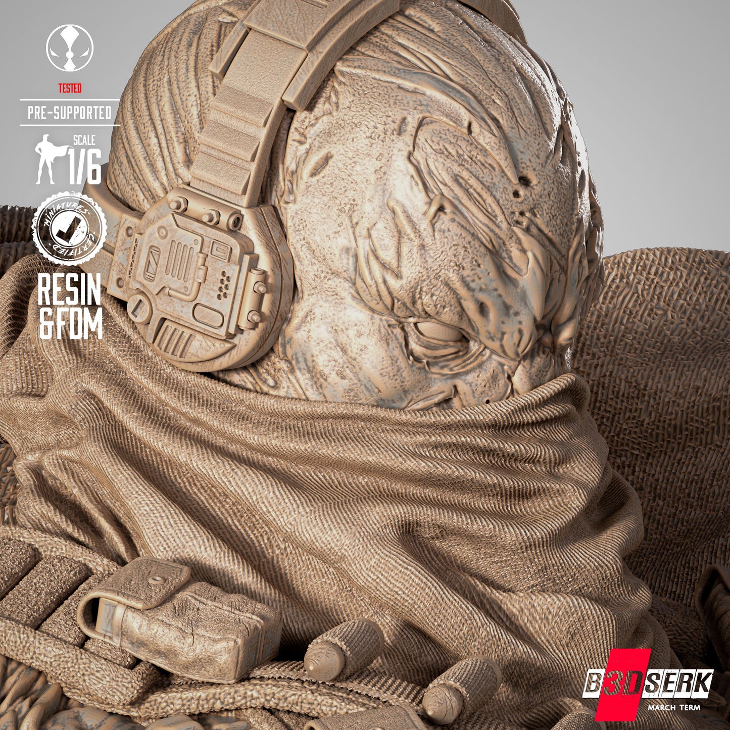 Commando Spawn Figure Sculpture 1:4