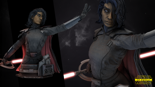 Second Sister Inquisitor Bust Sculpture - Star Wars 3D Model
