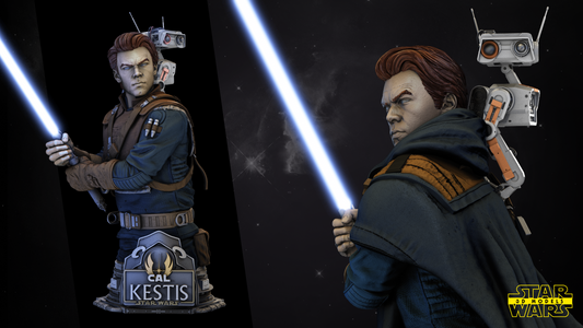 Cal Kestis Bust Sculpture - Star Wars 3D Models