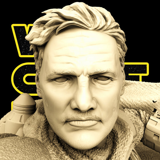 Mandalorian Bust Sculpture - Star Wars 3D Models