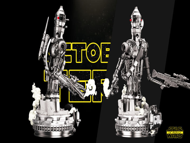 IG-88 Bust Sculpture - Star Wars 3D Models