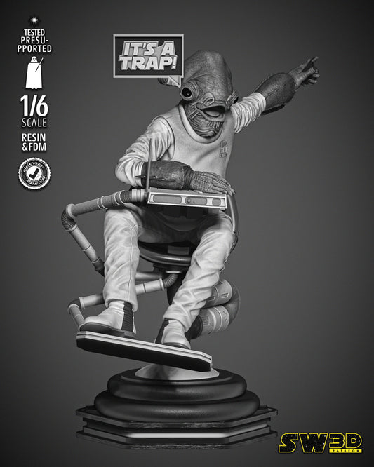 Ackbar Admiral Sculpture - Star Wars 3D Models
