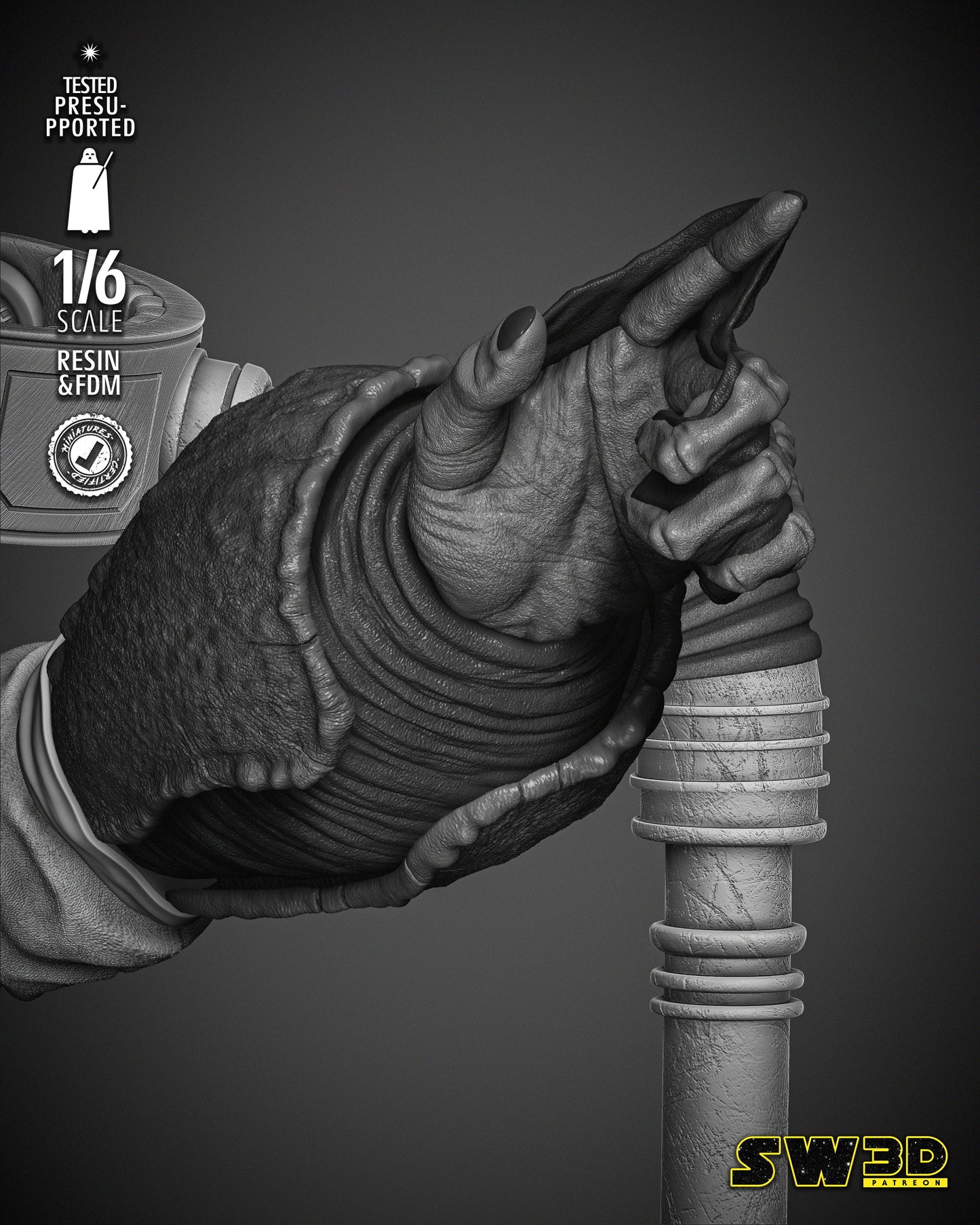 Ackbar Admiral Sculpture - Star Wars 3D Models