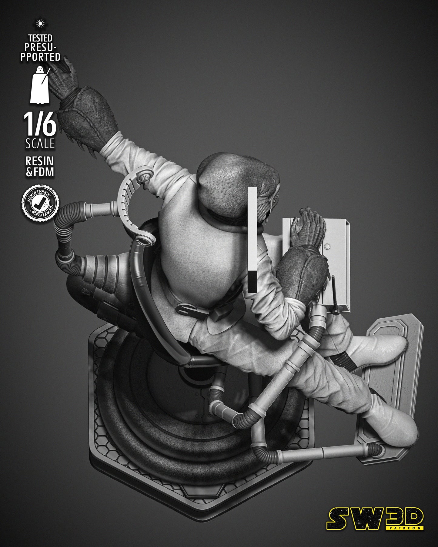 Ackbar Admiral Sculpture - Star Wars 3D Models