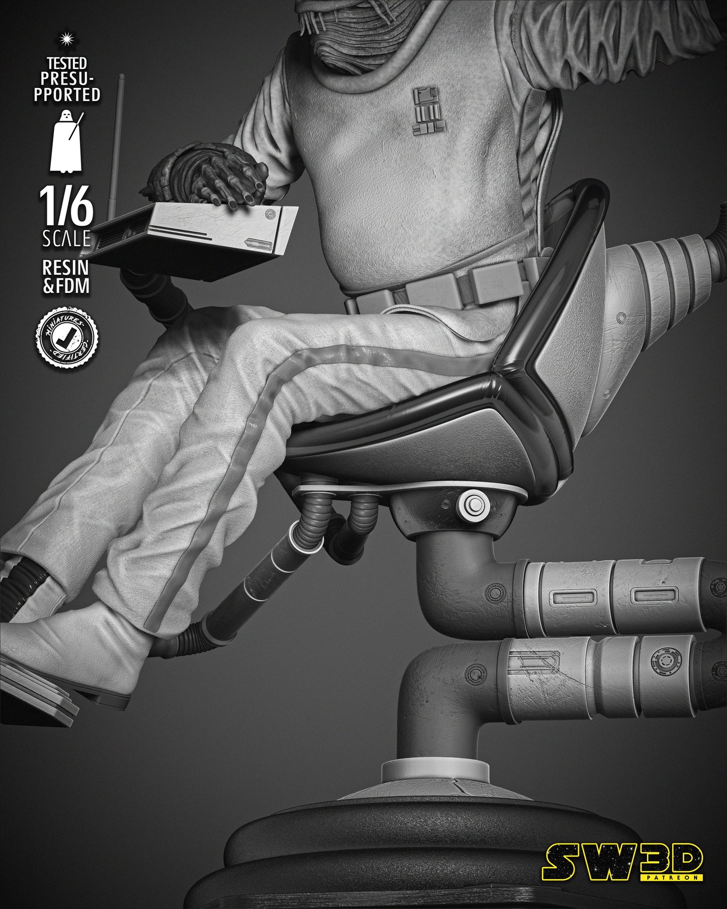 Ackbar Admiral Sculpture - Star Wars 3D Models