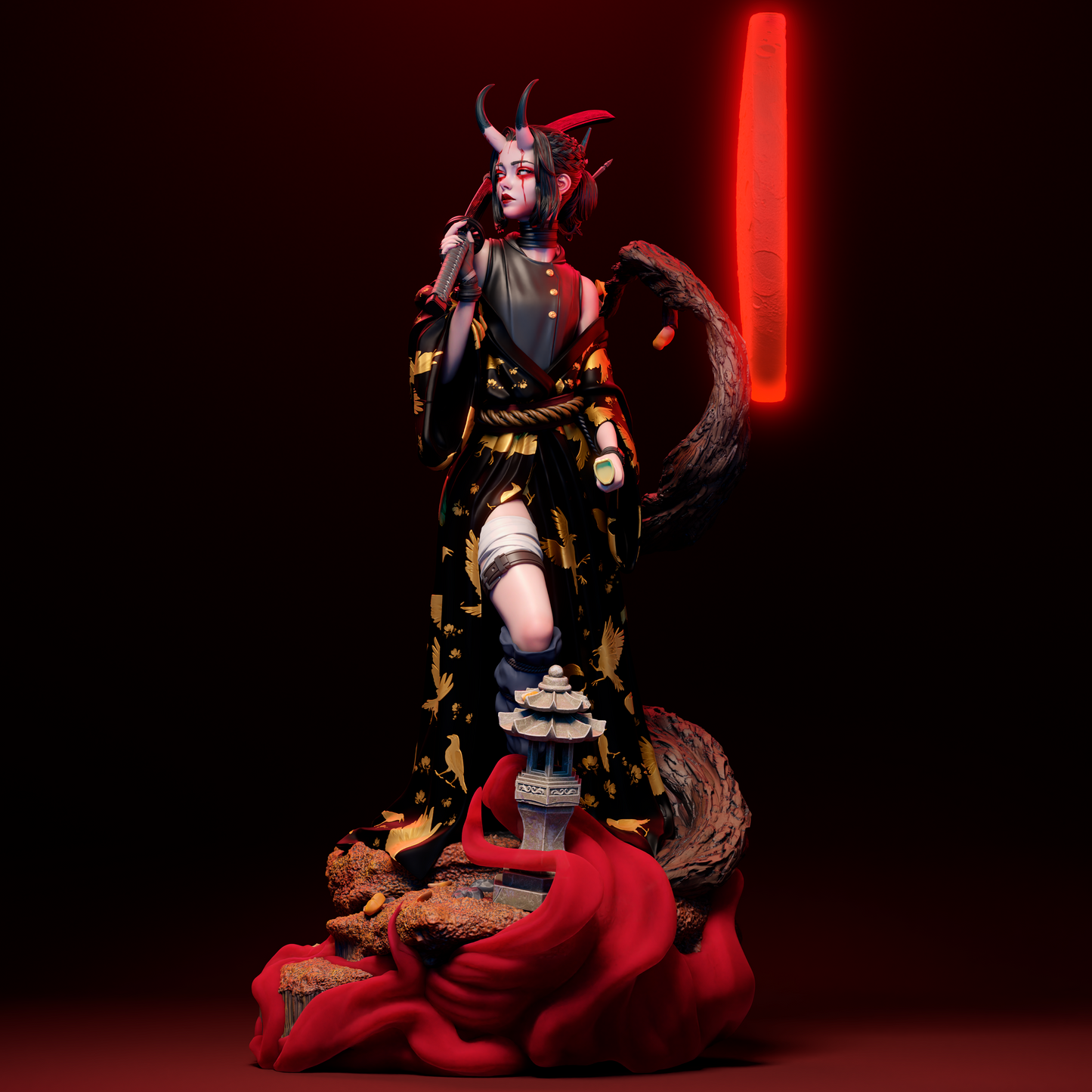 Oni Anime Figure Sculpture