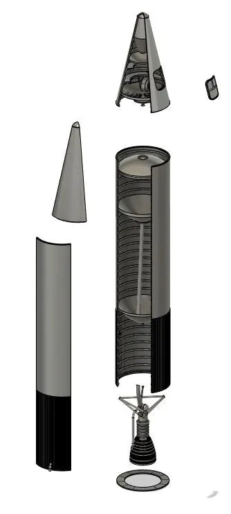 Jupiter Missile Rocket Model Kit 1:100
