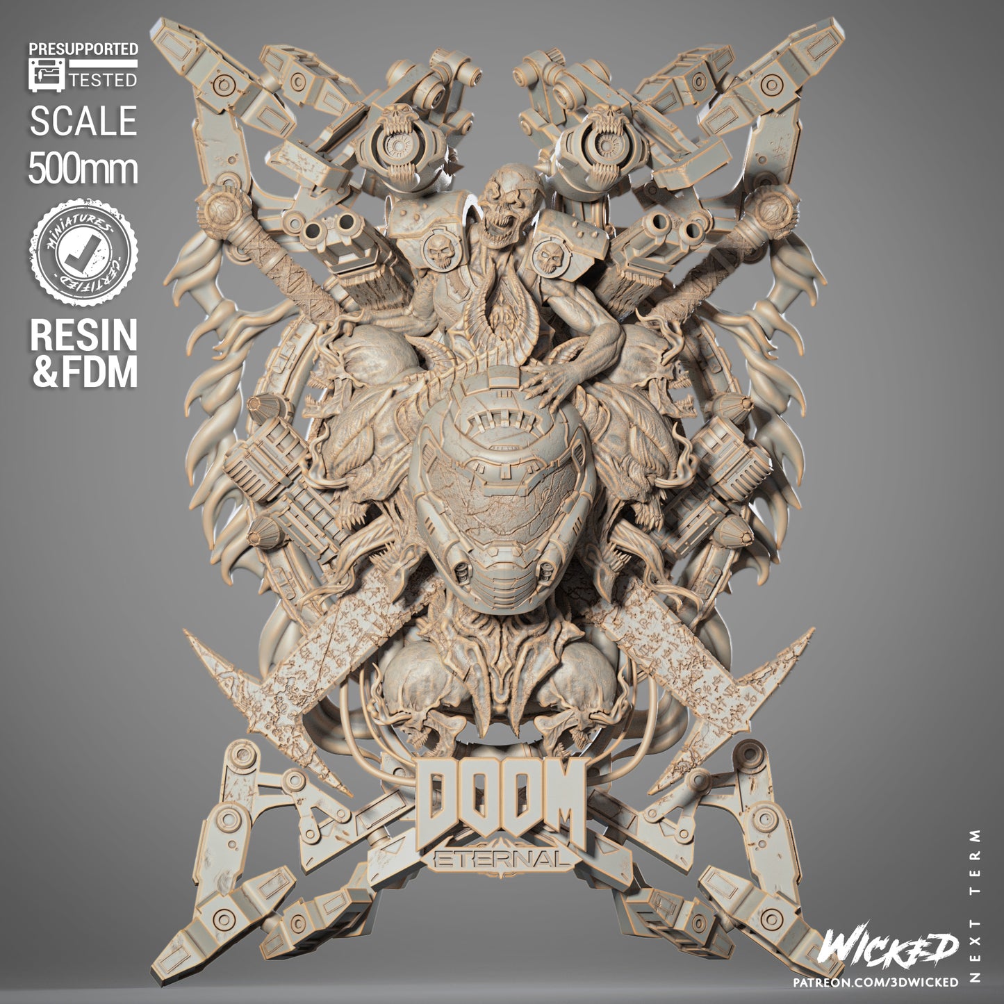 Wicked Movies Doom Wall Sculpture
