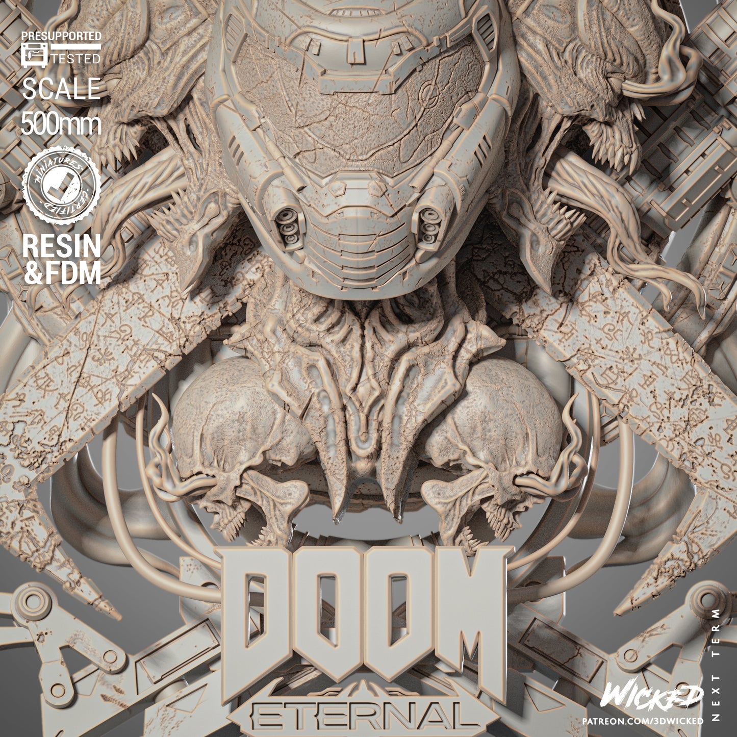 Wicked Movies Doom Wall Sculpture