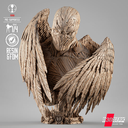 Angel Spawn Portrait Bust Sculpture