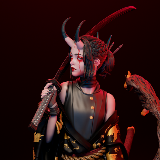 Oni Anime Figure Sculpture