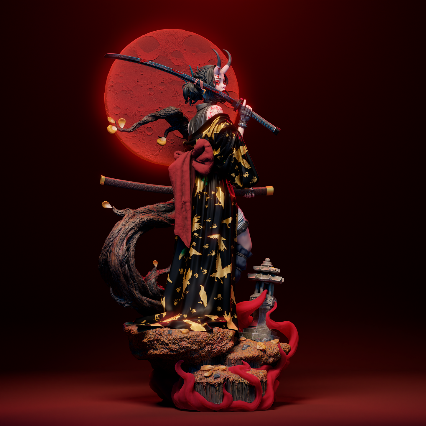 Oni Anime Figure Sculpture