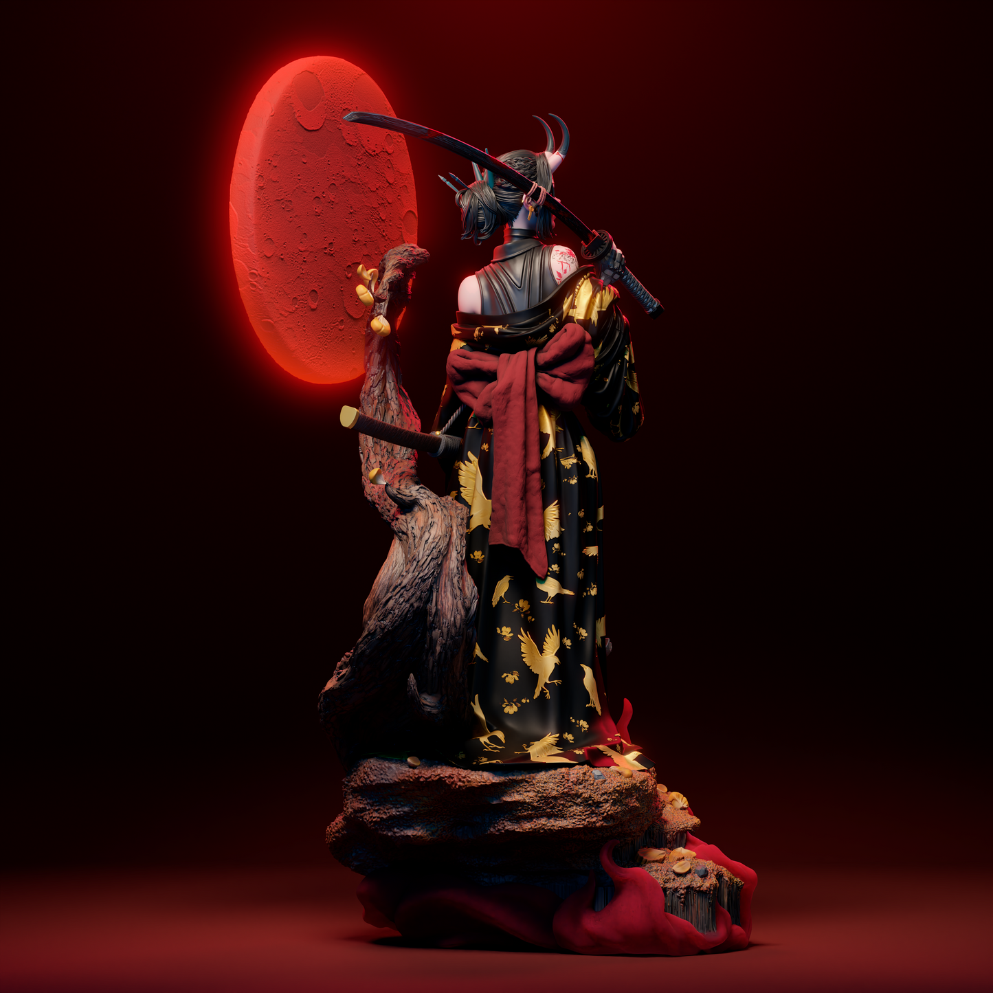 Oni Anime Figure Sculpture