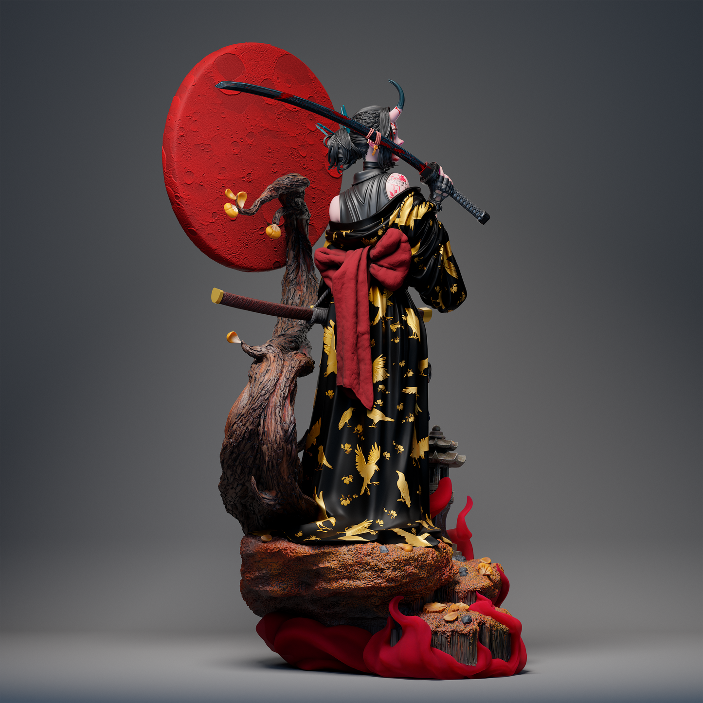 Oni Anime Figure Sculpture